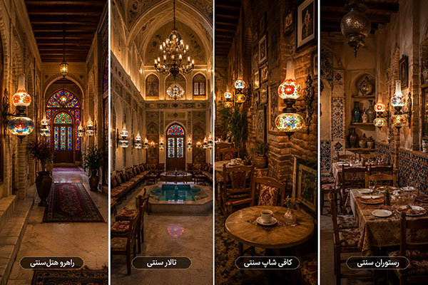 چراغ دیوارکوب سنتی رنگی چراغ دیوارکوب سنتی رنگی