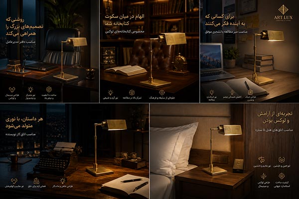 چراغ مطالعه فلزی چراغ مطالعه فلزی