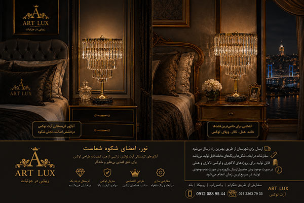 اباژور مدرن کریستالی خارجی اباژور مدرن کریستالی خارجی