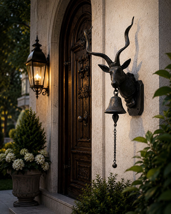 Luxury Brass Wall Mounted Deer Bell for Villa and Hotel Luxury Brass Wall Mounted Deer Bell for Villa and Hotel