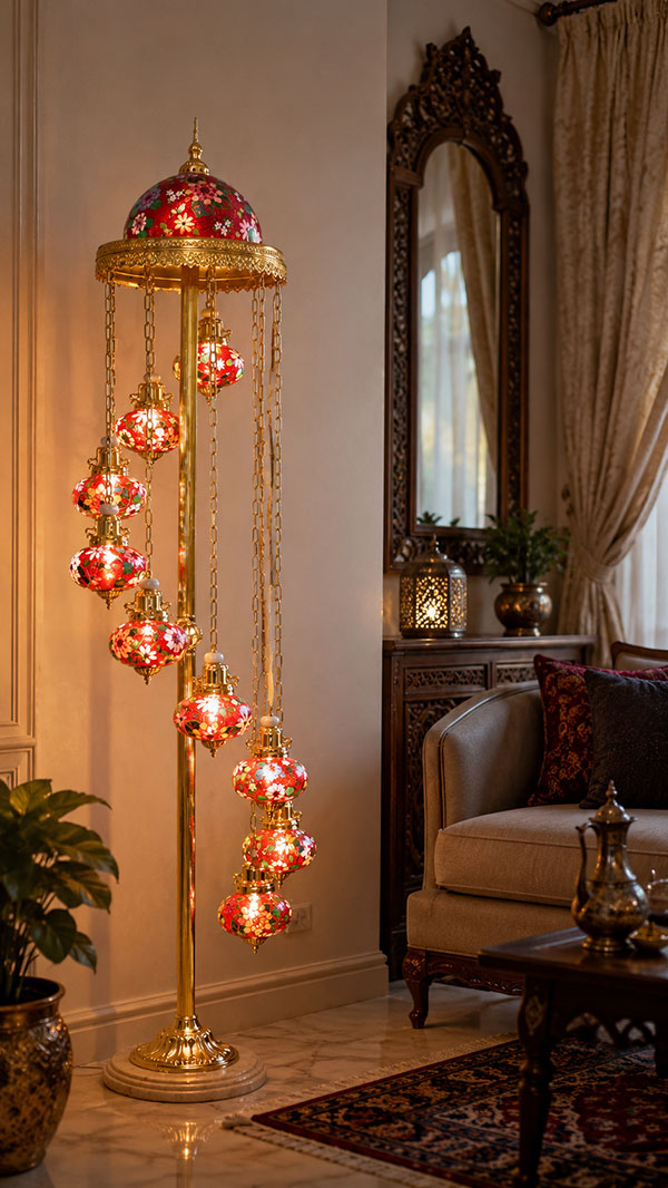 Luxury Turkish Floor Lamp for Living Room, Hotel Lobby and Modern Interior Design Luxury Turkish Floor Lamp for Living Room, Hotel Lobby and Modern Interior Design