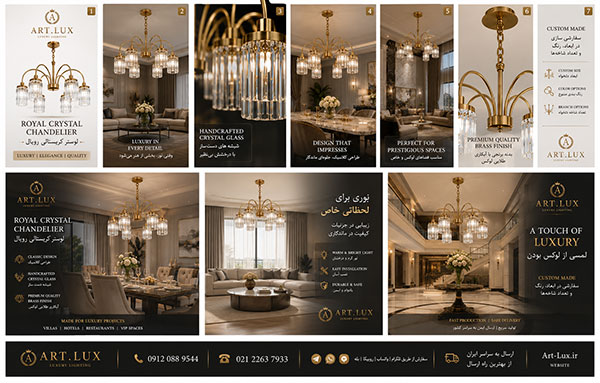 Luxury Gold Crystal Pendant Chandelier for Dining Room and Living Room