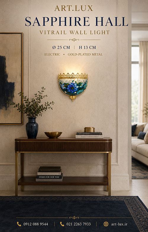 Tiffany stained glass wall sconce handmade by ART.LUX for luxury hotel and villa projects Tiffany stained glass wall sconce handmade by ART.LUX for luxury hotel and villa projects