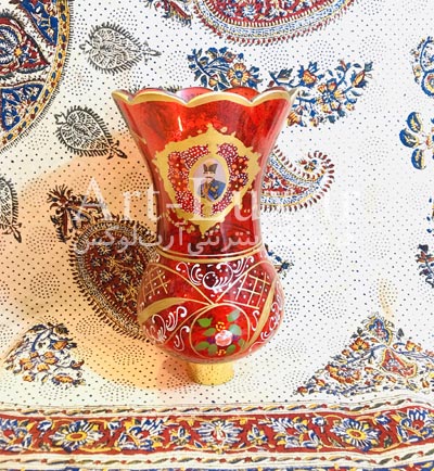 حباب قرمز شمعدان شاه عباسی