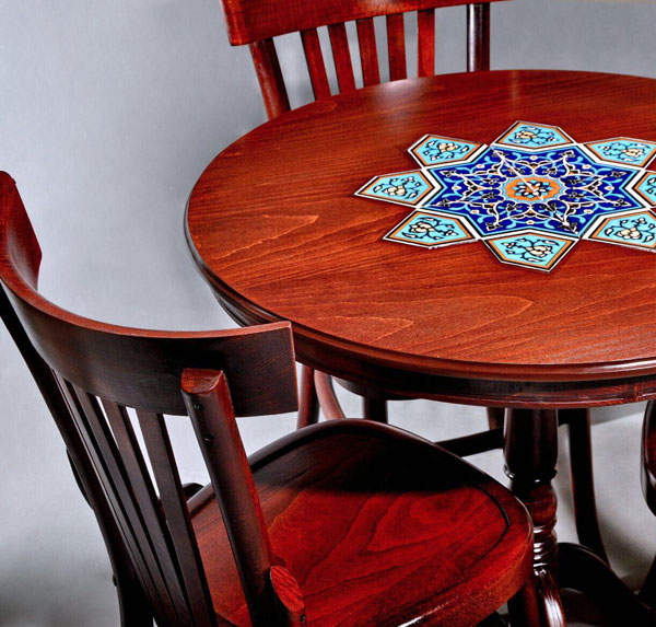 میز ناهار خوری گرد سه نفره