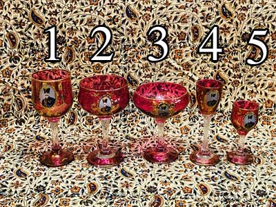 خرید سرویس جام و گیلاس شاه عباسی