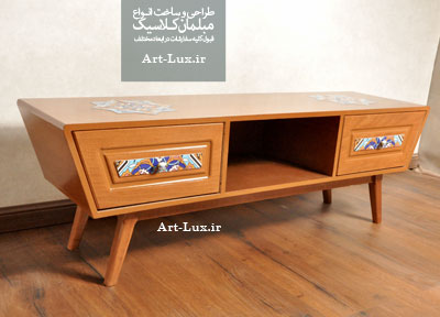 میز تلویزیون چوبی ساده