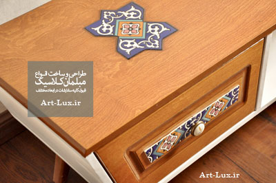 میز تلویزیون چوبی دیواری