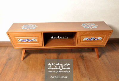 میز تلویزیون چوبی سلطنتی