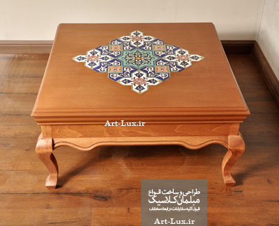 میز کنار مبلی مربعی