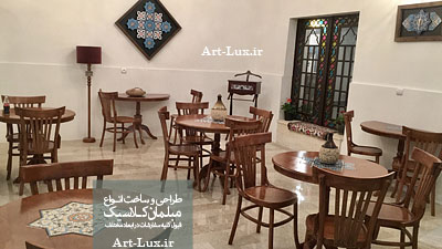 میز ناهار خوری گرد 4 نفره