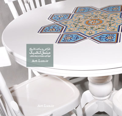 میز ناهار خوری گرد چهار نفره