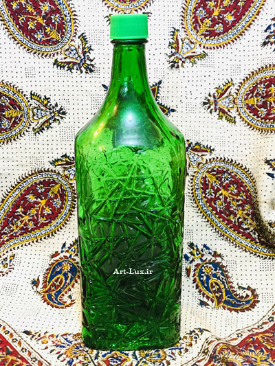 بطری شیشه ای سبز 1 لیتری