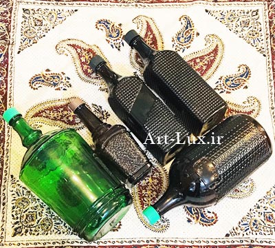 خرید بطری شیشه ای قهوه ای 2 لیتری