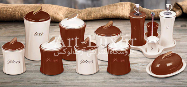 سرویس جا ادویه ای جدید قهوه ای