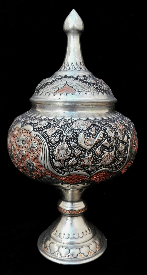 شکلات خوری مسی قلمزنی شده