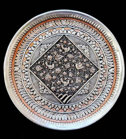 سینی مسی قلمزنی کرمان