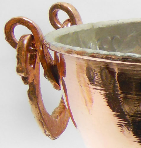 کاسه مسی پایه دار