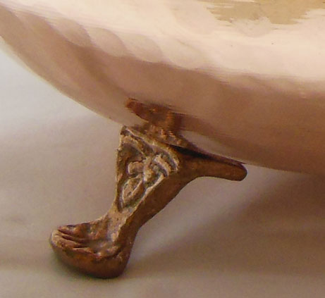 کاسه پایه دار مسی