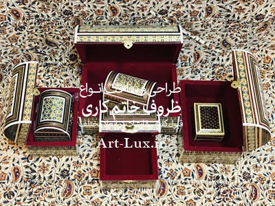 خرید جعبه جواهر خاتم کاری