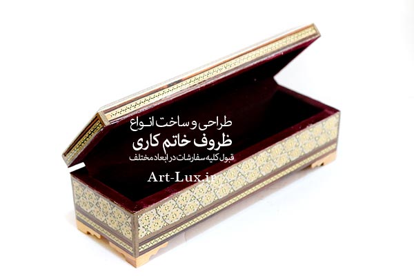 خرید جعبه خودنویس خاتم