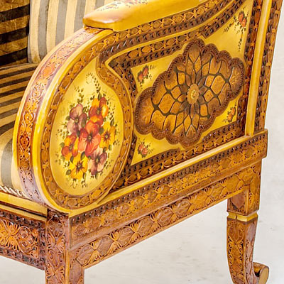 میز صندلی چوبی دست ساز