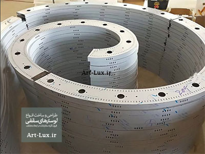 نصب لوستر بزرگ سقفی