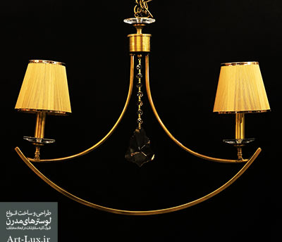 قیمت لوستر دو شاخه