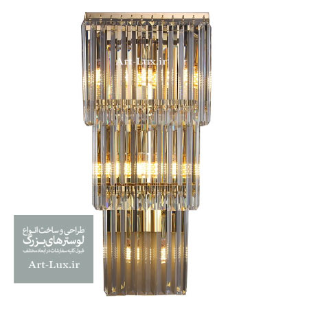 دیوارکوب کریستالی رینگی