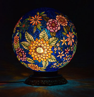 چراغ رومیزی توپی