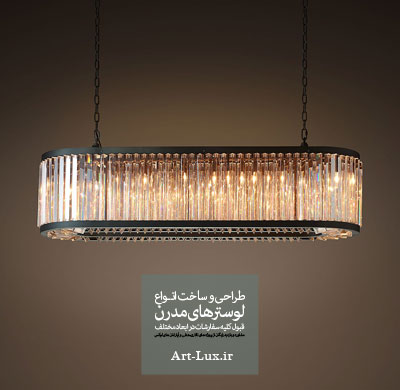 خرید لوستر کریستالی سفید
