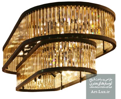 خرید لوستر بیضی شکل