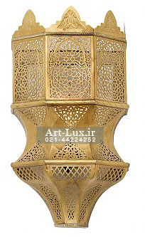 دیوارکوب قلمزنی شده برنجی