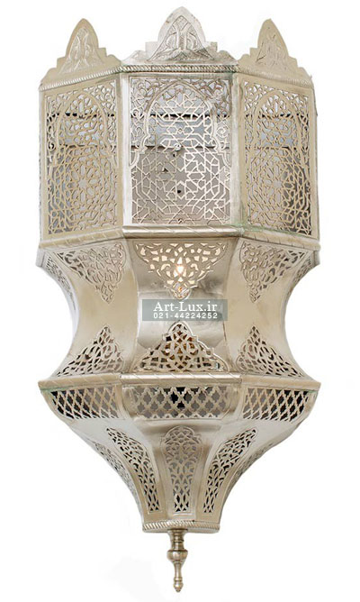 چراغ دیوارکوب گره چینی برنجی