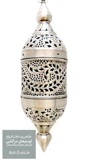 لوستر دست ساز نقره ای