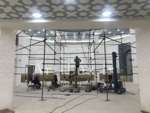 لوستر برای گنبد 22 متری