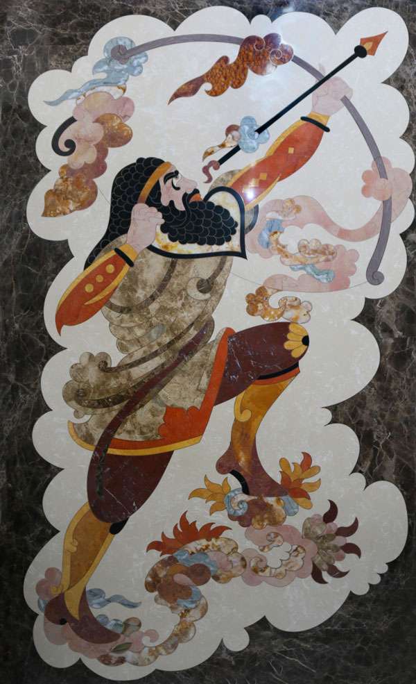 معرق کاری سنگ آرش کمانگیر