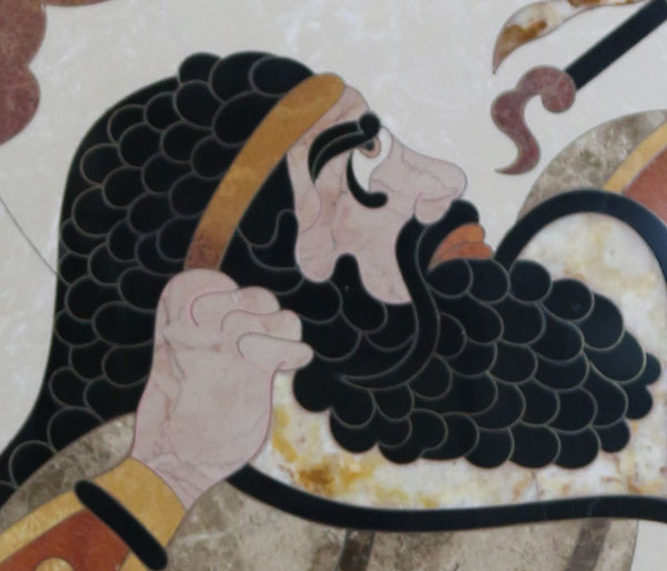 معرق كاري سنگ روی دیوار