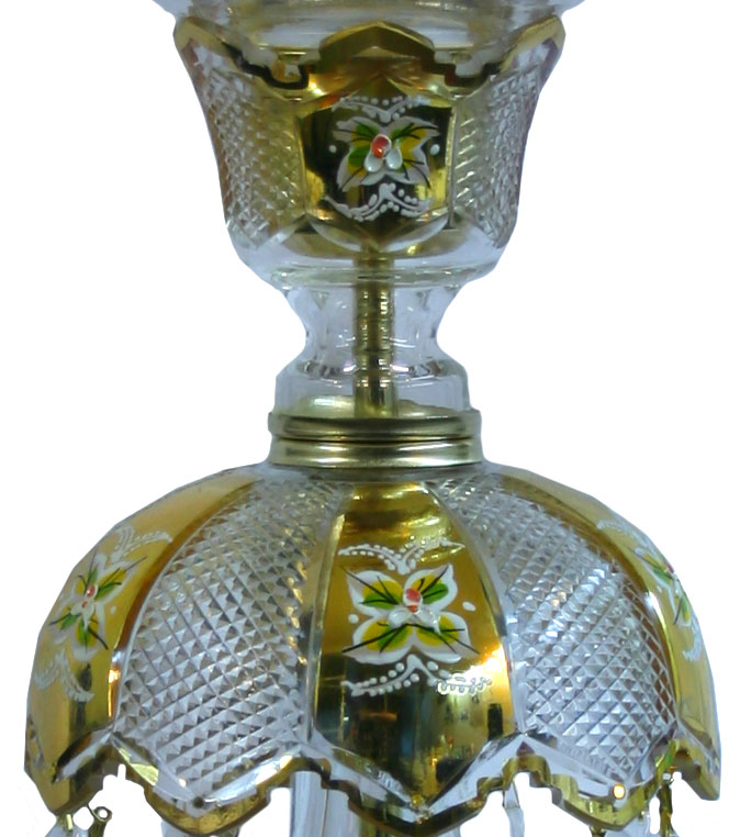 قپه و زنبق شمعدان طرح چک طلایی
