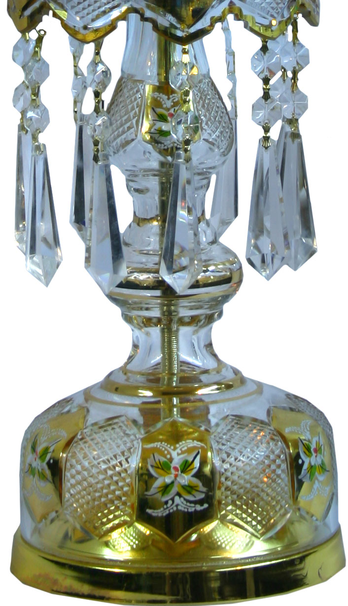 پایه شمعدان طرح چک طلایی