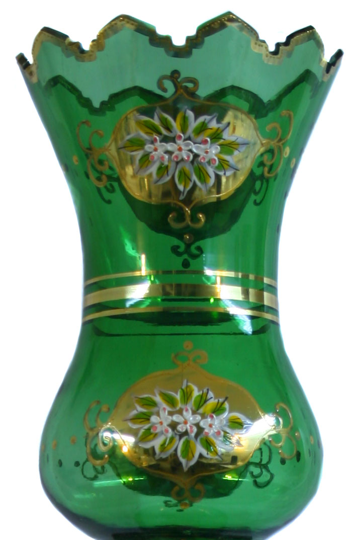 حباب شمعدان طرح چک سبز