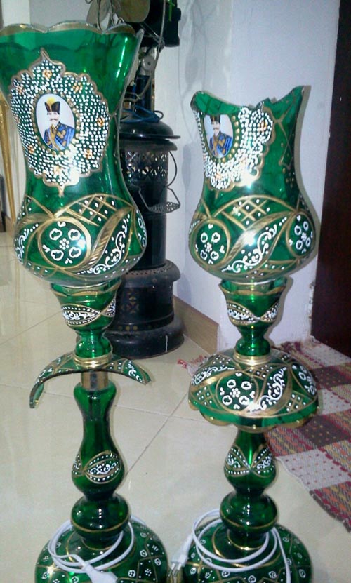 تعمیر شمعدان شاه عباسی,قطعات شمعدان لاله عباسی,