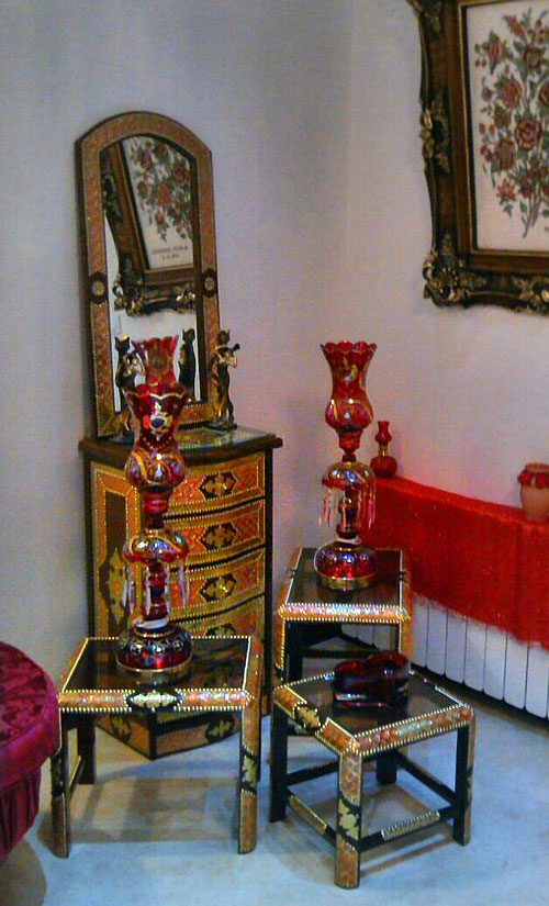 شمعدان شاه عباسی زرشکی