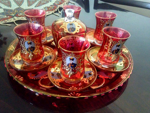 سرویس چای خوری کمر باریک شاه عباسی