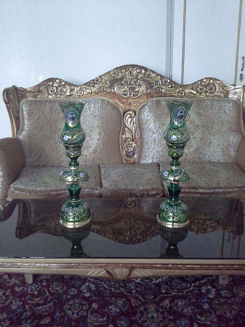 شمعدان لاله عباسی سبز کوچک