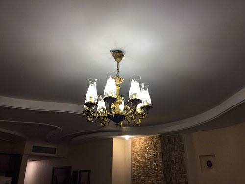 لوستر برنزی 8 شاخه