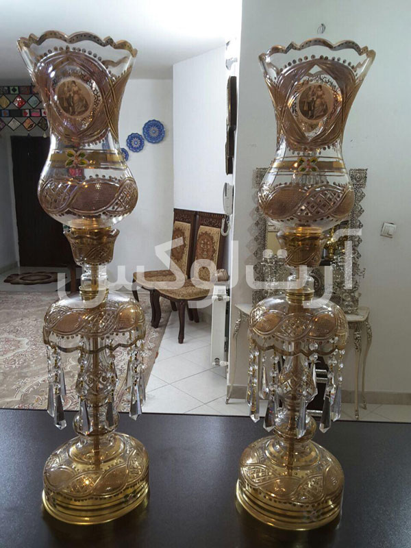 خرید شمعدان کریستال مدرن