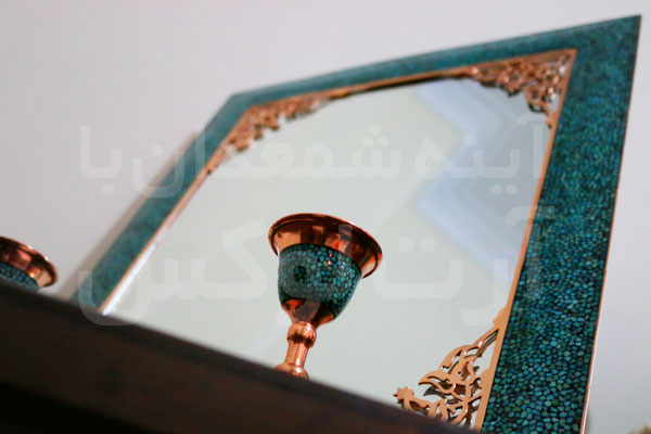 مدل آینه و شمعدان فیروزه کوب