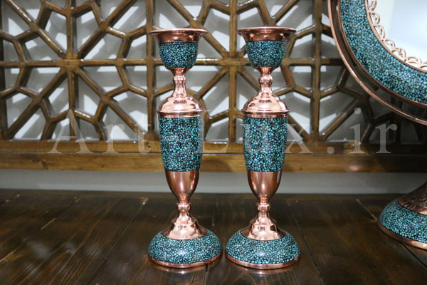 شمعدان فیروزه کوبی